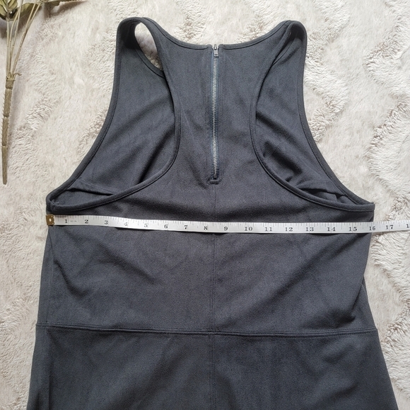 GF Collection Faux Suede Look Gray Sleeveless Top Size M - Picture 9 of 10